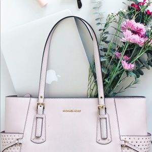 Michael Kors Blush Pink Laptop Tote purse